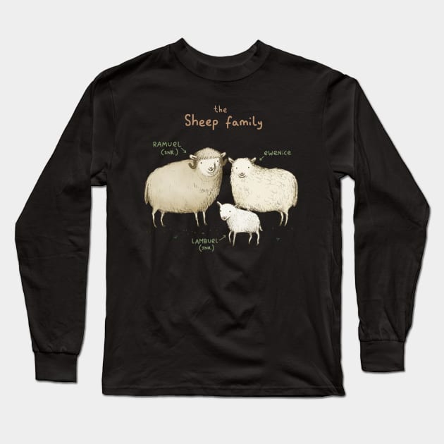 The Sheep Family Long Sleeve T-Shirt by Sophie Corrigan